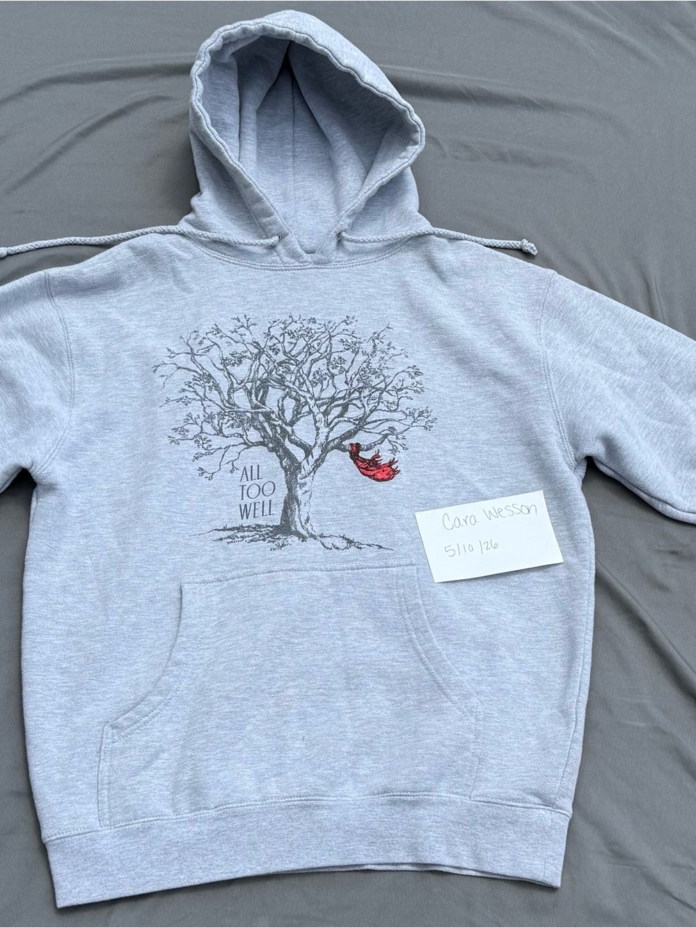 Taylor Swift All Too Well Hoodie Red Era Medium Cozy Sweatshirt Official Merch - Picture 3 of 6